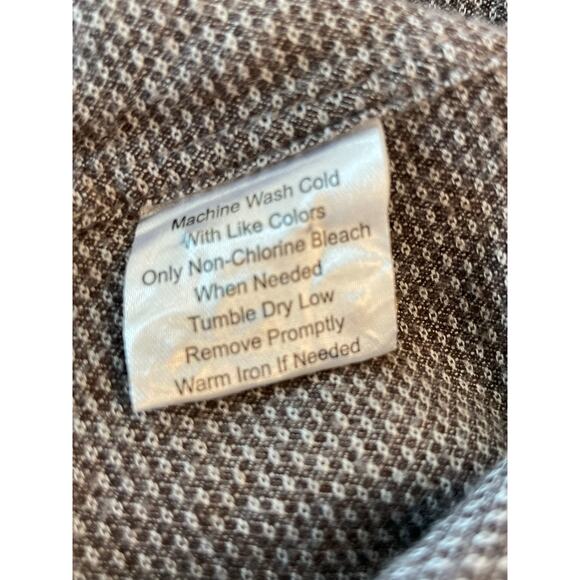 Jos A Bank Reserve  brown patterned dress shirt Large - Picture 5 of 10